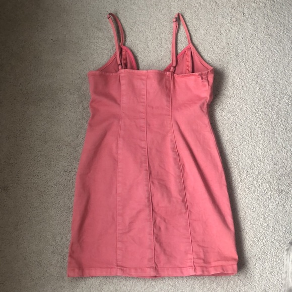 Coral Denim Mini Dress - Picture 2 of 2